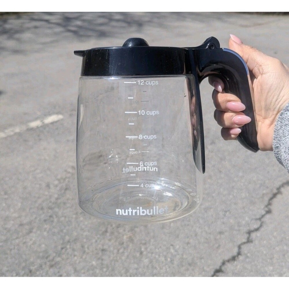 NutriBullet Brew Choice‎ Pod  Carafe Coffee Pot Replacement 12 Cups part glass
